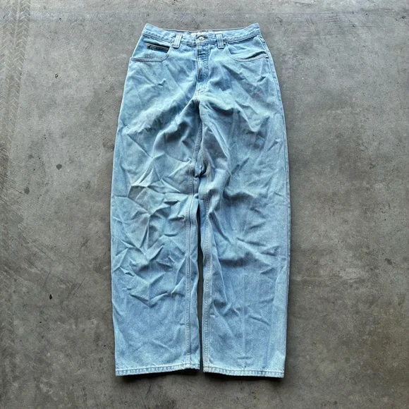 Y2K Anchor Blue Baggy Jeans - Picture 2 of 7